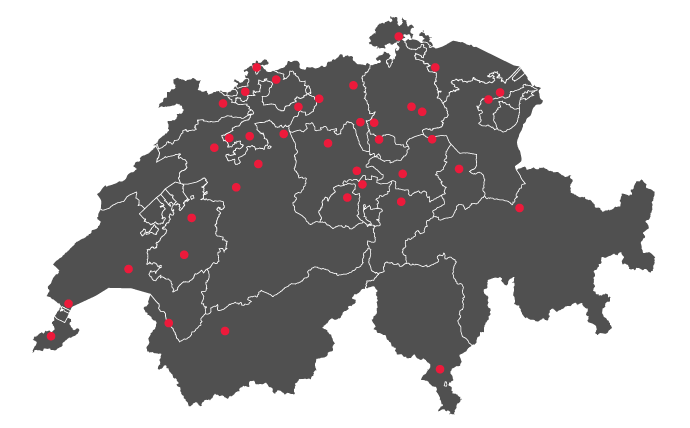 Map BDO Switzerland