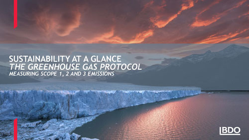 Sustainability At a Glance - The Greenhouse Gas Protocol