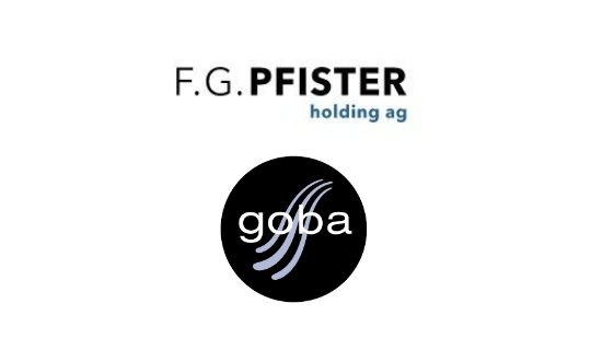 F.G. Pfister Holding AG und Goba AG Logo